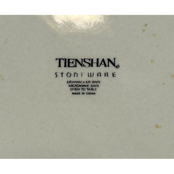 Tienshan Sangria Stoneware Salad Plates – Set of 3, 7.75", Vintage Fruit Pattern - Picture 3 of 3